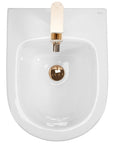 Bidet podwieszany Rea Carlo Mini White Gold Edge