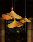 LAMPA WISZĄCA BAMBUSOWA APP1641-1CP