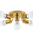 Lampa Sufitowa Reflektor Metalowa APP708-5c Złota