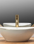Umywalka nablatowa Rea Sofia Gold Edge