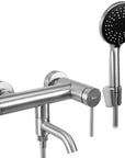 Bateria wannowa REA Clif Nikiel szczotkowany Inox 1