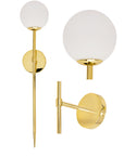 LAMPA KINKIET NOWOCZESNY 90cm APP582-1W Złota