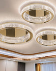 Lampa Kryształowa Plafon App1721-c 50 Cm Złota 6