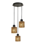 Lampa Sufitowa Wisząca APP1820-3CPR Nature Black 1