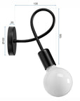 Lampa Kinkiet Ścienny Metalowy Loft PARADISE 392199 Czarna 7