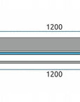 Wieszak na ręczniki Półka EVO CHROME na ścianki prysznicowe