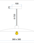 Lampa Wisząca APP1289-1CP Black
