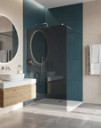 Kabina prysznicowa Walk-In Rea Flexi Grey / Chrome 120 10