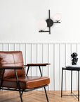 LAMPA ŚCIENNA KINKIET APP1170-2W Czarny
