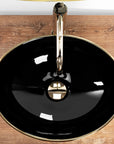 Umywalka nablatowa Rea Sofia in Black Gold
