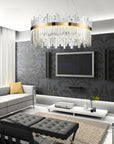 Lampa Sufitowa Kryształowa App1515-cp60 Złota 8