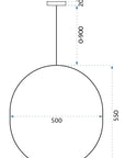 Lampa Sufitowa Wisząca APP967-1CP Czarna 8
