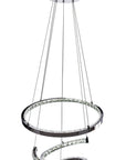 LAMPA KRYSZTAŁOWA WISZĄCA RING LED APP773-2CP