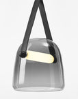 Lampa Wisząca Szklana APP617-1CP Szara