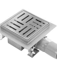 Odpływ liniowy REA CROSS STAL SZCZOTKOWANA 15x15