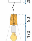 Lampa sufitowa SCANDI B APP057-1CP Czarna