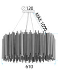 Lampa sufitowa złota APP1560-12CP 7
