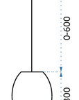 Lampa wisząca szklana APP564-1CP CHROM 8