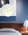 Lampa Wisząca z Piór APP334-3CP Szara