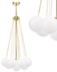 Lampa Sufitowa Wisząca APP1688-12CP Złota 1