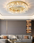 LAMPA KRYSZTAŁOWA PLAFON APP1728-6C 50 cm ZŁOTA 6