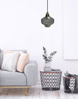 Lampa Wisząca APP1122-1CP Czarna