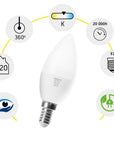 Żarówka LED Neutralna E-14 8W RSL036