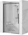 Drzwi prysznicowe SOLAR BLACK MAT 90