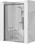 Drzwi prysznicowe SOLAR BLACK MAT 90
