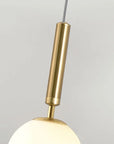 LAMPA WISZĄCA SZKLANA KULA G108-1W ZŁOTA E27 4