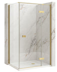 Kabina Prysznicowa Rea Atlas 120x100 Złota Szczotkowana prawe 1