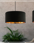 Lampa Wisząca 40cm APP620-1CP Czarna