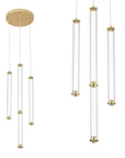 Lampa Wisząca Led G024-4cpr Złota 1