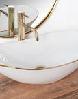 Umywalka nablatowa Rea Royal Gold Edge