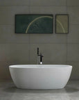 Wanna Akrylowa Wolnostojąca ROMA 170 Nakładka korka miedź szczotkowana 5