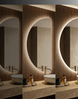 Lustro ścienne LED 120x60cm MOON 5