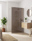 Kabina prysznicowa Walk-In Rea Flexi Brown / Chrome 140 4