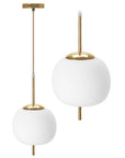 Lampa Sufitowa Wisząca Szklana Kula APP669-1CP Złota