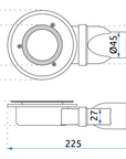 Syfon brodzikowy WP-02