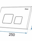 Przycisk typu F do stelaża podtynkowego WC Black Mat