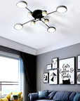 LAMPA SUFITOWA APP528-8C Szara