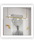 Lampa Wisząca Szklane Kule APP690-6CP Złota