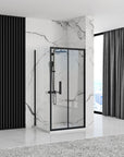 Kabina Prysznicowa Narożna Rapid Fold Black 80x100