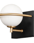 LAMPA ŚCIENNA KINKIET APP1300-1W Czarno Złota 1