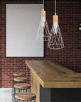 LAMPA SUFITOWA WISZĄCA APP1269-1CP Biała 2