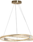 KRYSZTAŁOWA LAMPA SUFITOWA LED APP1064-1CP