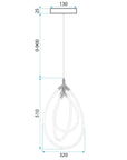 Lampa Wisząca Led G018-cp Złota 7