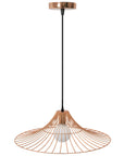 Lampa Sufitowa Wisząca Płaska Okrągła Loft APP483-1CP Różowe Złoto 1