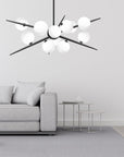 Lampa Wisząca APP999-12CP Czarna