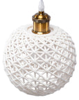 Lampa wisząca APP1007-1CP O Biała